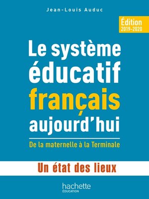 cover image of Profession enseignant--Le Système éducatif français aujourd'hui--ePub FXL--Ed. 2019